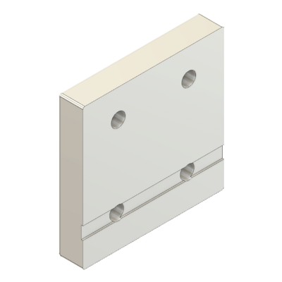 55-050-1 MODULAR SOLUTIONS ALUMINUM BRACKET SLIDING DOOR TO HANG RAIL W/ HARDWARE